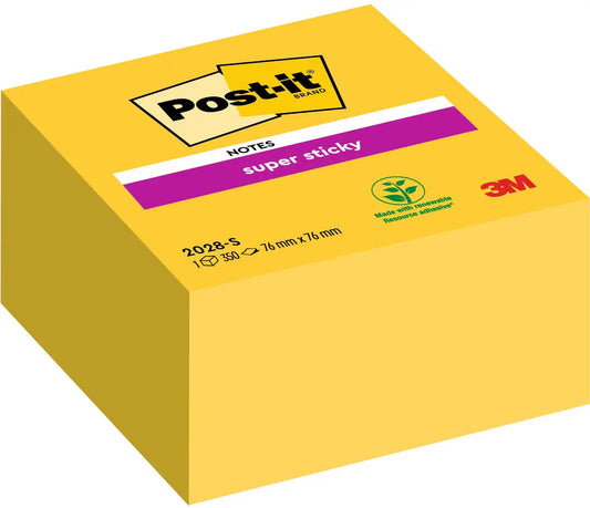 POST-IT Würfel 76x76mm 2028-S ultragelb, 350 Blatt Idealshop