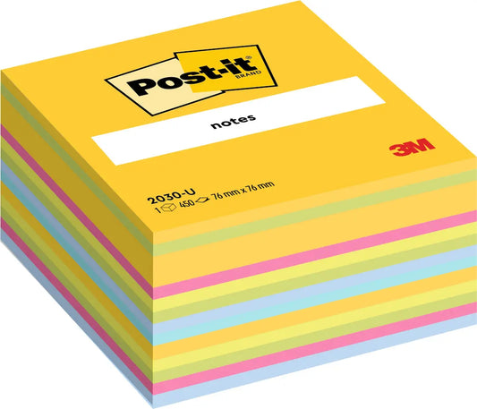 POST-IT Würfel 76x76mm 2030-U multicolor/450 Blatt Idealshop