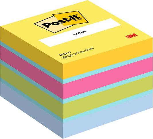 POST-IT Würfel Mini 51x51mm 2051-U 4-farbig/4x100 Blatt Idealshop