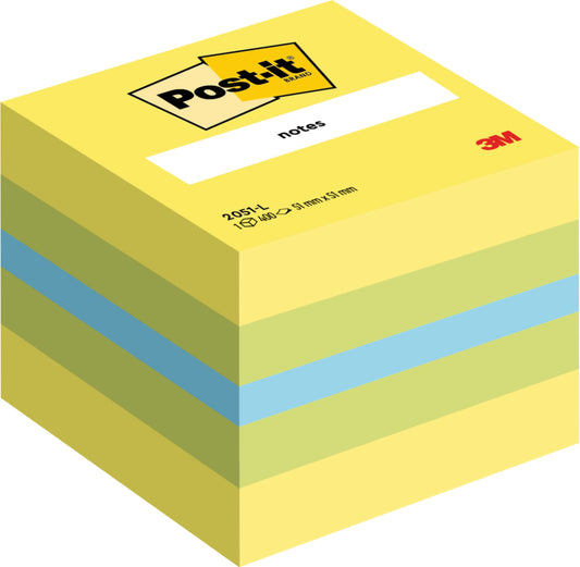 POST-IT Würfel Mini Lemon 51x51mm 2051-L 3-farbig ass./400 Blatt Idealshop