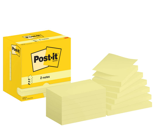 POST-IT Z-Notes 127x76mm R350 CY Gelb 12x100 Blatt Idealshop