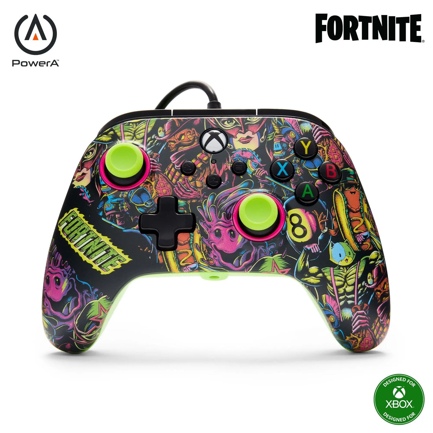 POWER A Advantage Plus Wired Ctrl. XBGP0438-01 Xbox Series XS,Fortnite Glow Idealshop