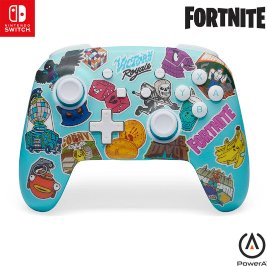 POWER A Enhanced Wireless Ctrl. NSGP0290-01? NSW, Sticker Mania-Fortnite Idealshop