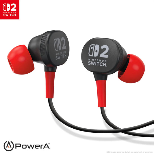 POWER A Wired Earbuds NSHS0531-01 NSW2, Black Idealshop