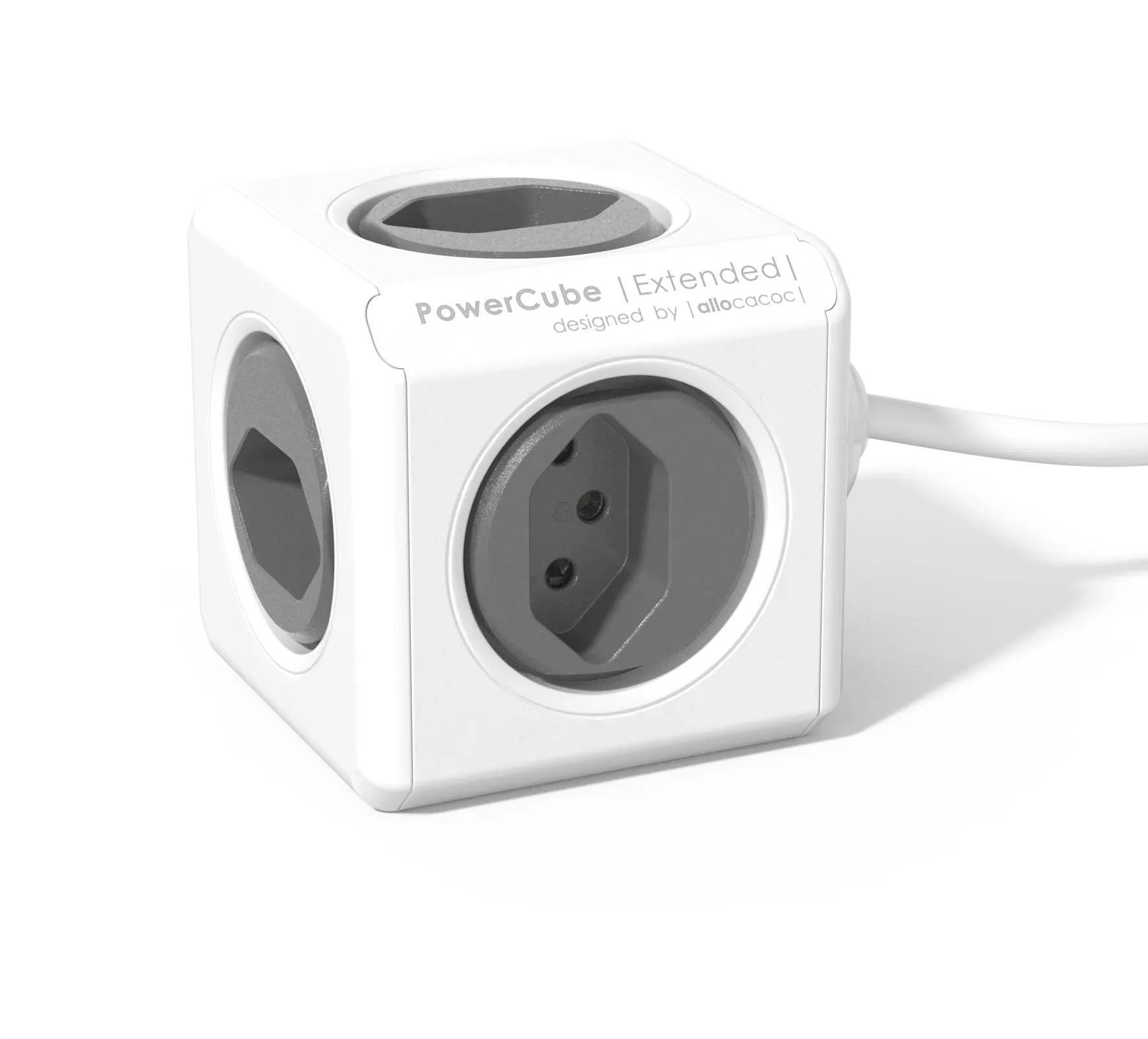 POWERCUBE Socket extend grey 66.7790GY 5xT.13,1.5m cable Idealshop