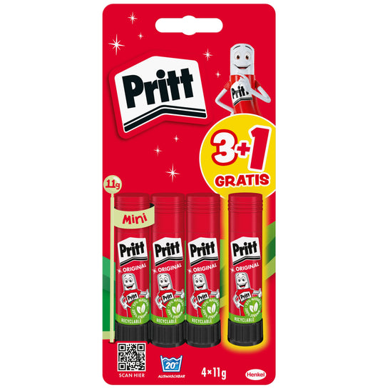 PRITT Klebestift 11g 900322 4 Stück Idealshop