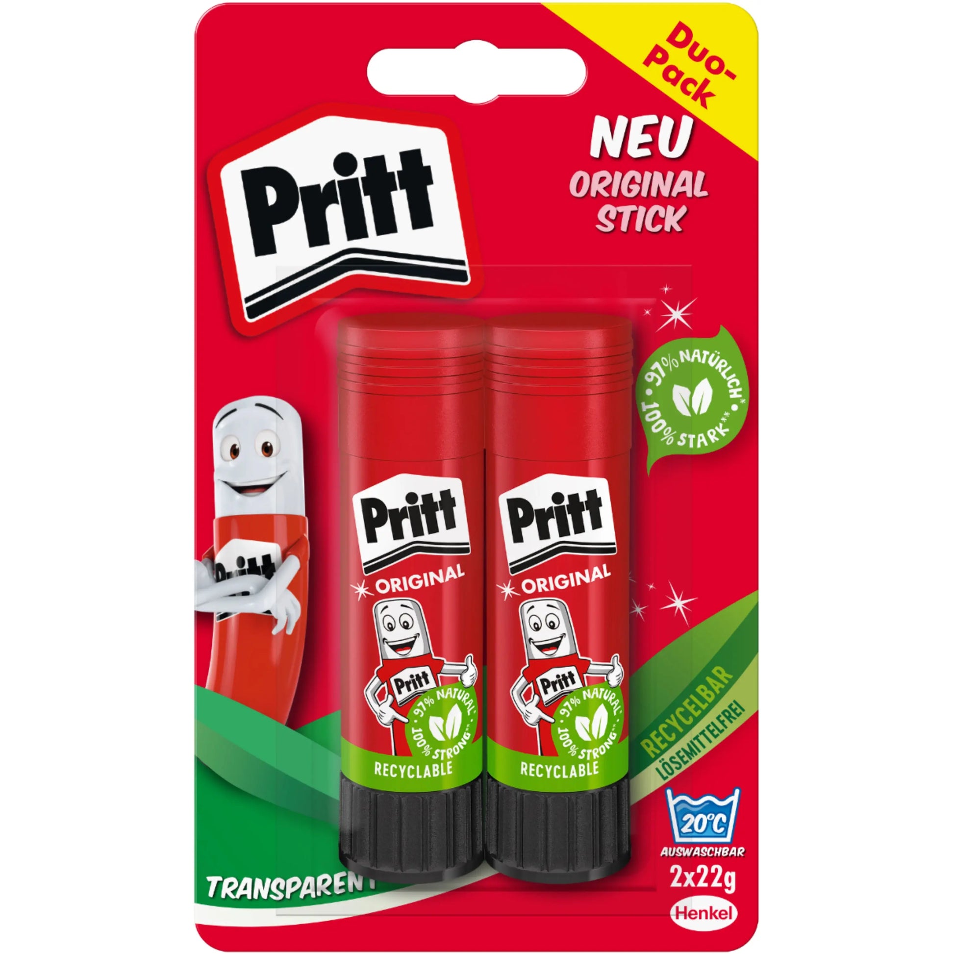 PRITT Klebstifte 2x22g 900261 2 Stück Idealshop
