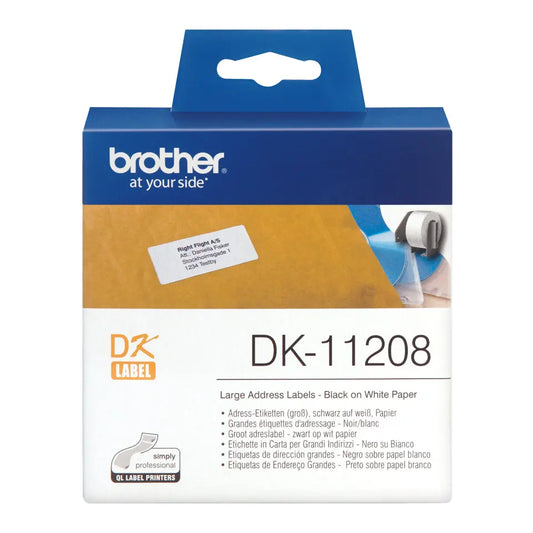 PTOUCH Adress-Etiketten 38x90mm DK-11208 QL-500/550 400 Stk./Rolle Idealshop