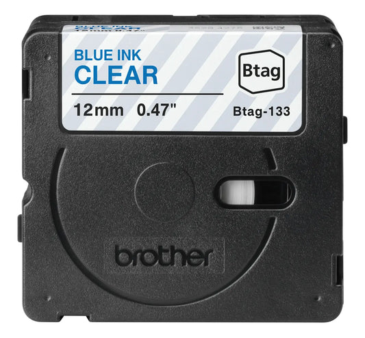 PTOUCH Band blau/transp. n.laminiert BTAG-133 PT-N10/N20/N25BT 12 mm Idealshop