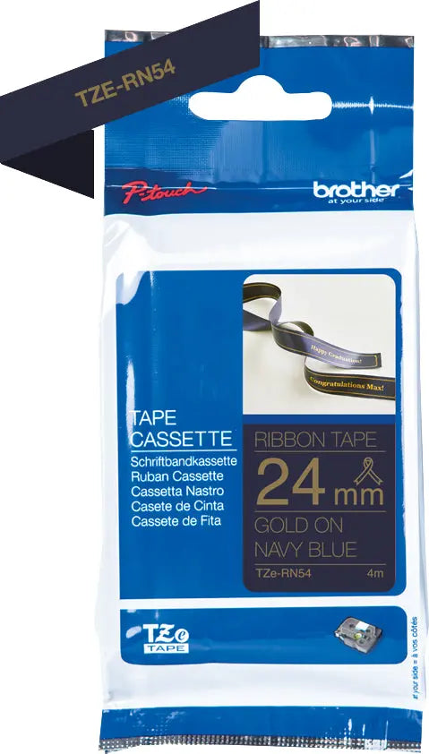 PTOUCH Band d.blau/gold TZE-RN54 Tze Geräte 24mm Idealshop