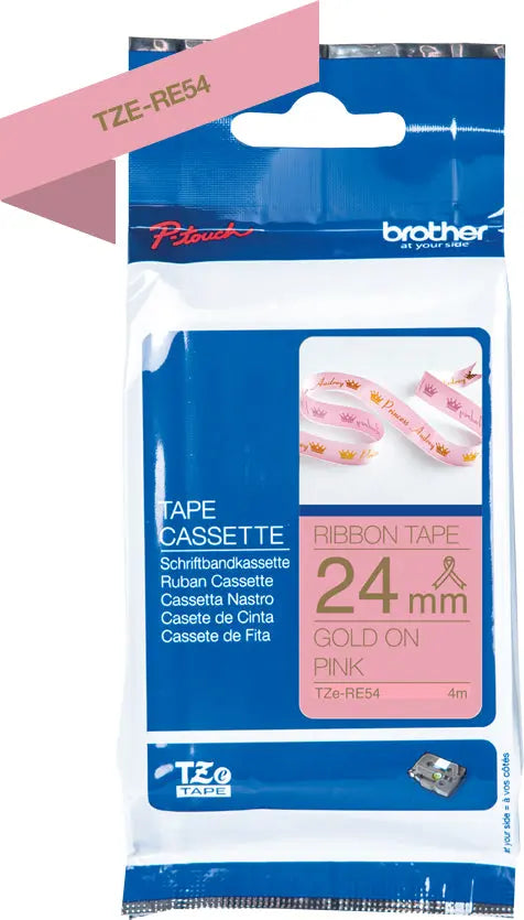 PTOUCH Band pink/gold TZE-RE54 Tze Geräte 24mm Idealshop