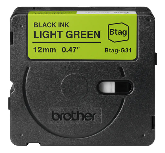PTOUCH Band schw/hellgr. n. laminiert BTAG-G31 PT-N10/N20/N25BT 12 mm Idealshop