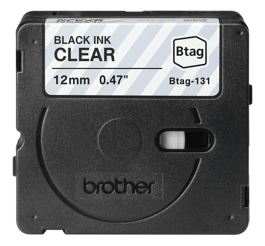 PTOUCH Band schw/transp. n.laminiert BTAG-131 PT-N10/N20/N25BT 12 mm Idealshop