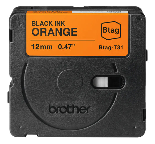 PTOUCH Band schwarz/orang.n.laminiert BTAG-T31 PT-N10/N20/N25BT 12 mm Idealshop