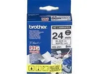 PTOUCH Band, High-Grade schwarz/weiss HGE-251 24mm/8m 5 Stück Idealshop