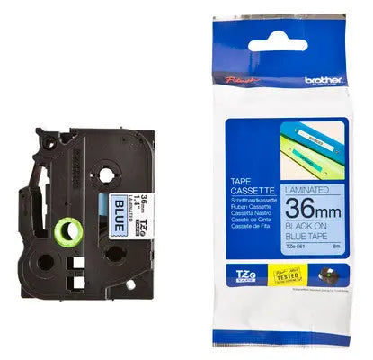 PTOUCH Band, laminiert schwarz/blau TZe-561 PT-3600 36 mm Idealshop