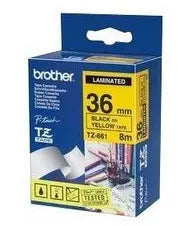 PTOUCH Band, laminiert schwarz/gelb TZe-661 PT-3600 36 mm Idealshop