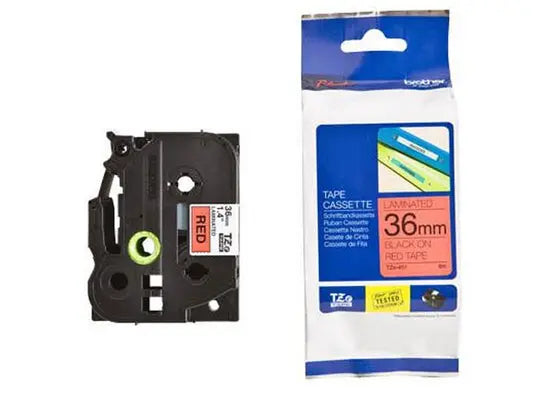 PTOUCH Band, laminiert schwarz/rot TZe-461 PT-3600 36 mm Idealshop
