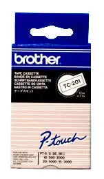 PTOUCH Band, laminiert schwarz/weiss TC-201 PT-3000 12 mm Idealshop