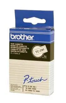 PTOUCH Band, laminiert schwarz/weiss TC-291 PT-3000 9 mm Idealshop