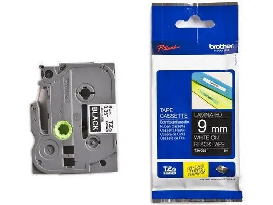 PTOUCH Band, laminiert weiss/schwarz TZe-325 PT-1280VP 9 mm Idealshop