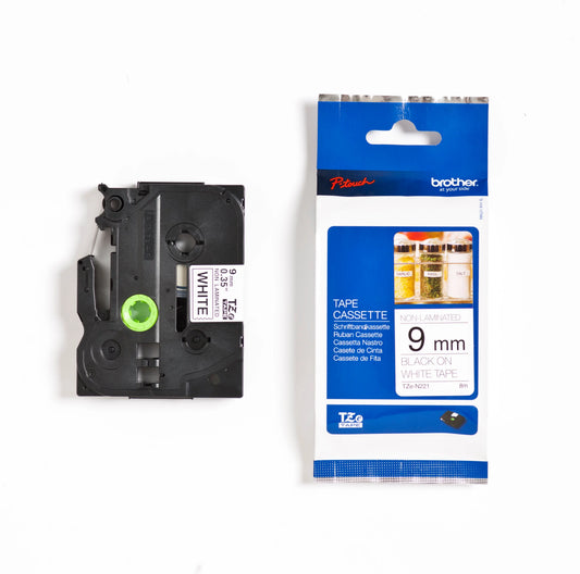 PTOUCH Band,nicht lam. schwarz/weiss TZe-N221 PT-300 9 mm Idealshop