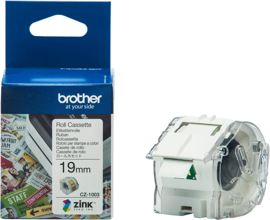 PTOUCH Colour Paper Tape 19mm/5m CZ-1003 VC-500W Compact Label Printer Idealshop