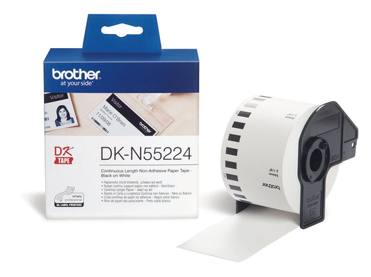 PTOUCH Endlos-Etiketten 54mmx30.48m DK-N55224 QL-1050 weiss Idealshop