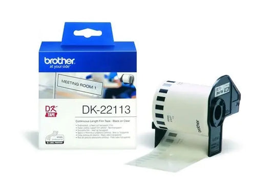 PTOUCH Endlos-Etiketten 62mmx15.24m DK-22113 QL-500/550 Film klar Rolle Idealshop