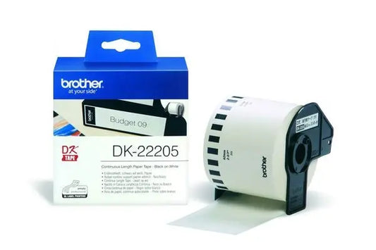 PTOUCH Endlos-Etiketten 62mmx30.48m DK-22205 QL-500/550 Papier Rolle Idealshop