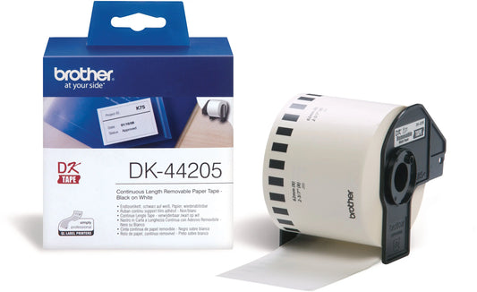 PTOUCH Endlos-Etiketten 62mmx30.48m DK-44205 QL-500/550 weiss Rolle Idealshop