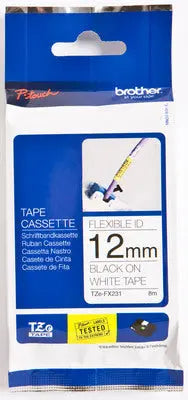 PTOUCH Flexitape lamin. schwarz/weiss TZe-FX231 zu PT-550 12 mm Idealshop