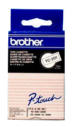 PTOUCH Band, laminiert schwarz/weiss TC-201 PT-3000 12 mm Idealshop