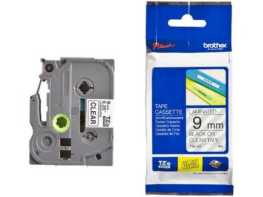 PTOUCH Band, laminiert schwarz/klar TZe-121 PT-1280VP 9 mm Idealshop