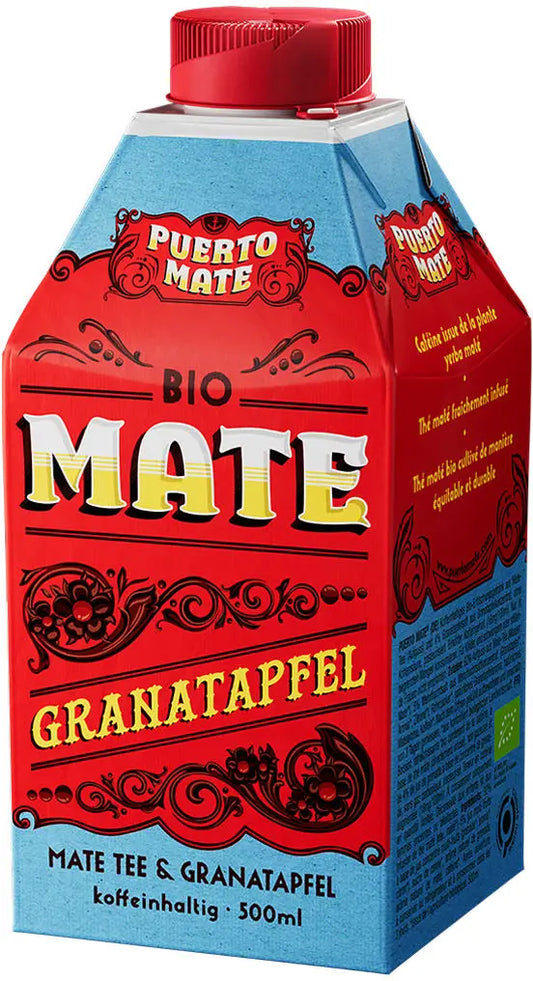 PUERTO Mate Granatapfel Bio 4112 50 cl, 8 Stk. Idealshop