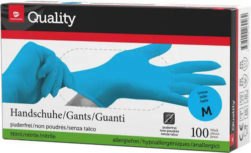 QUALITY Einweghandschuhe Nitril M 975742 blau 100 Stück Idealshop