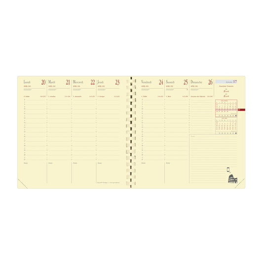 QUO-VADIS Ersatzinhalt Exec.Pres. 2026 654045Q 1W/2S Impala/Soho/Silk 16x16cm Idealshop
