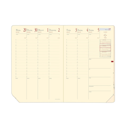 QUO-VADIS Ersatzinhalt Minis.Pre. 2026 286003Q 1W/2S Soho/Silk DE 16x24cm Idealshop