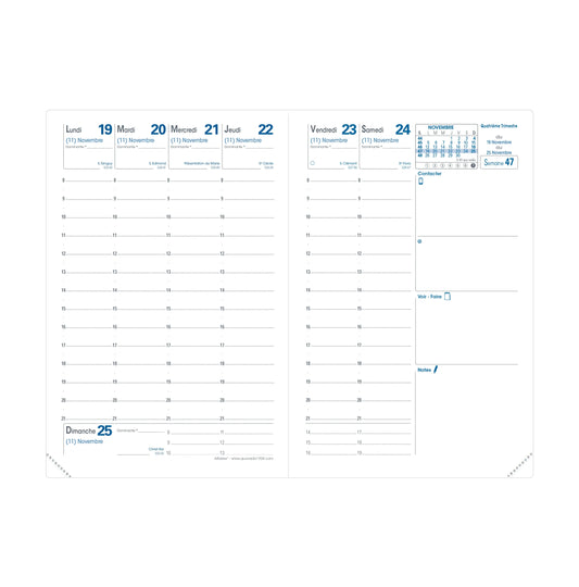 QUO-VADIS Ersatzinhalt+ Affaires 2026 004015Q 1W/2S Impala/Club FR 10x15cm Idealshop