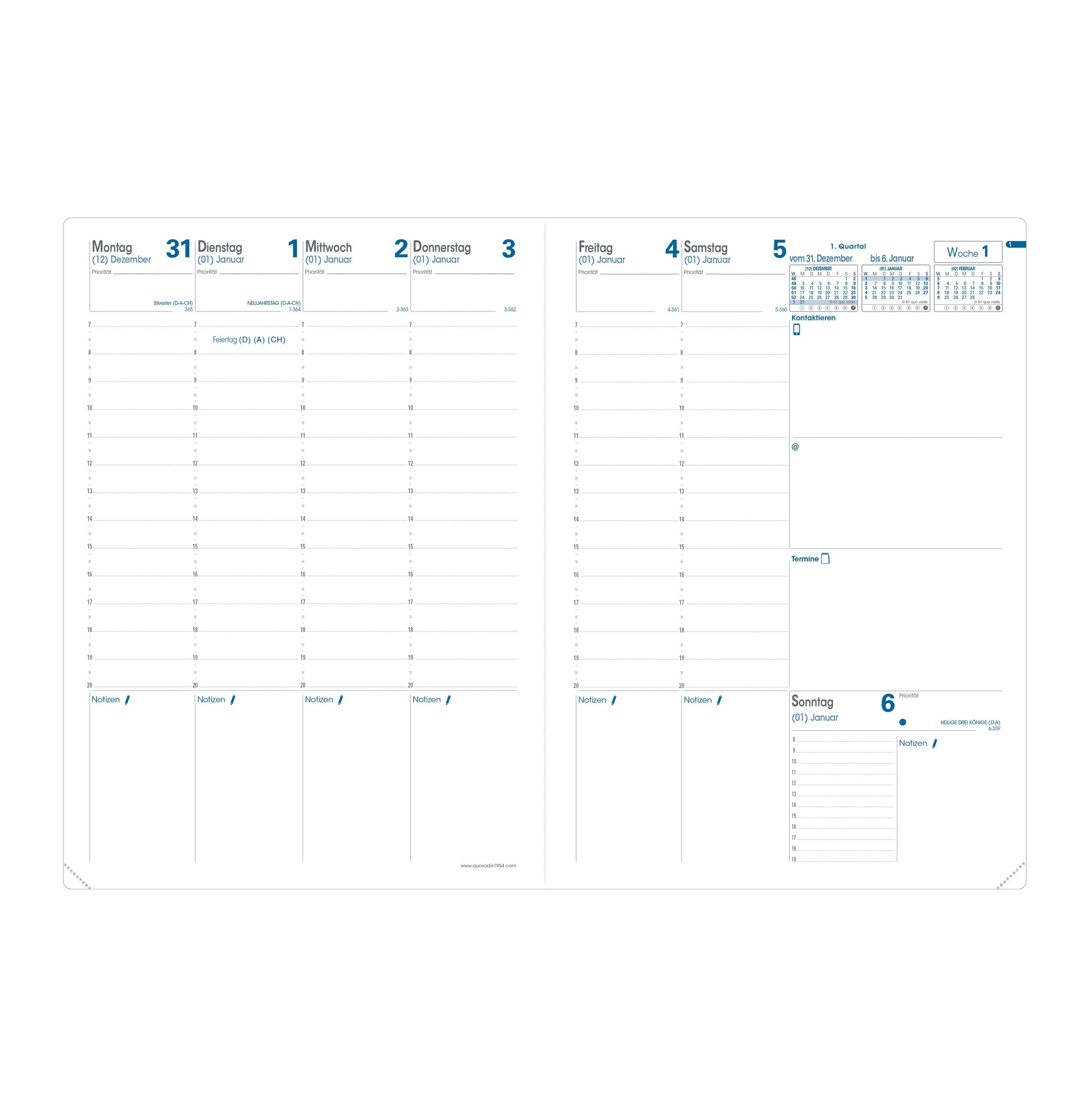 QUO-VADIS Ersatzinhalt+ Prenote     2025 Idealshop