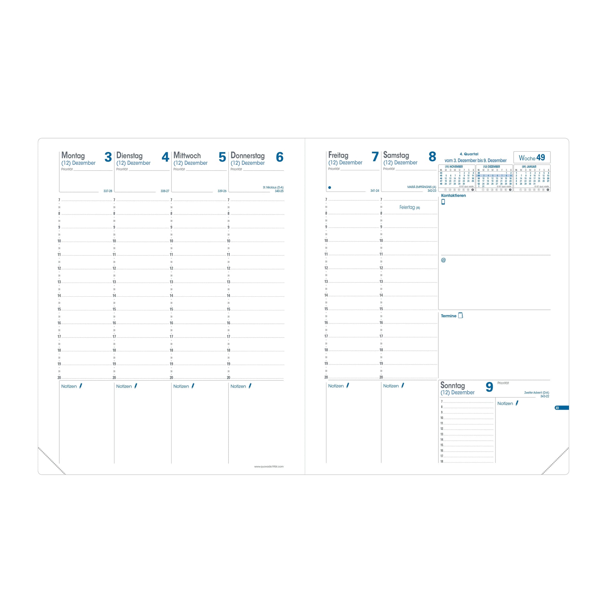 QUO-VADIS Ersatzinhalt+ Trinote     2025 Idealshop
