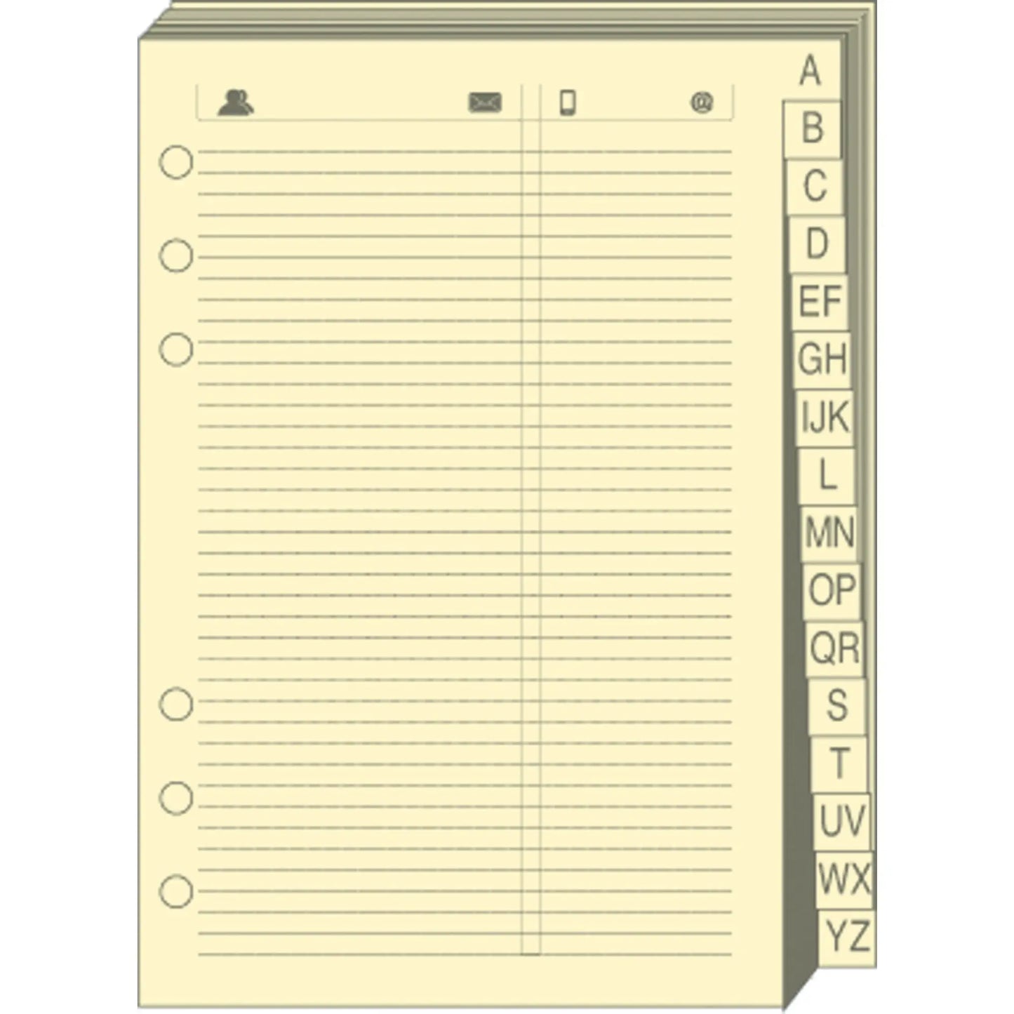 QUO-VADIS Timer 14 Telefonregister 720005Q liniert 8x12cm Idealshop
