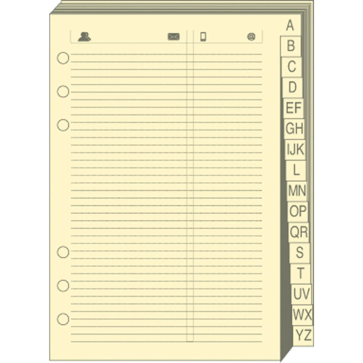 QUO-VADIS Timer 14 Telefonregister 720005Q liniert 8x12cm Idealshop