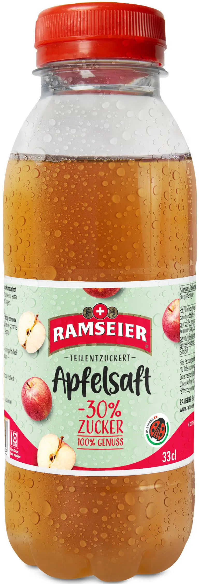 RAMSEIER Apfelsaft trüb, teilenzuckert 1312 33 cl, 6 Stk. -30% Zucker Idealshop