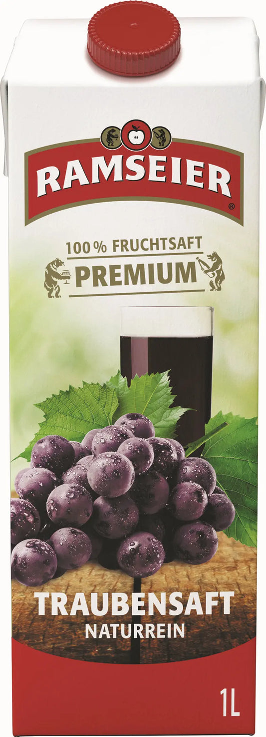 RAMSEIER Premium Traubensaft 614771 1l, 4 Stk. Idealshop