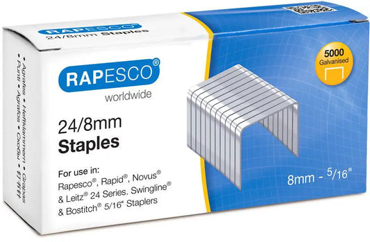 RAPESCO Heftklammern 24/8mm S24807Z3 5000 Stück verzinkt Idealshop