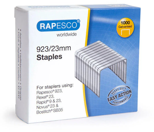 RAPESCO Heftklammern 923/23mm 1242 1000 Stück verzinkt Idealshop