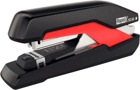 RAPID Heftgerät Supreme Omnipress 5000553 schwarz/rot, SO60FS 60 Blatt Idealshop