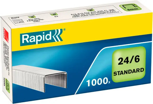 RAPID Heftklammern 24/6 mm 24855600 verzinkt 1000 Stück Idealshop