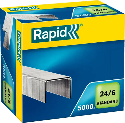 RAPID Heftklammern 24/6 mm 24859800 verzinkt 5000 Stück Idealshop